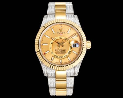 Rolex Sky-dweller 42mm 9002 Movement Ring Command Bezel Watch
